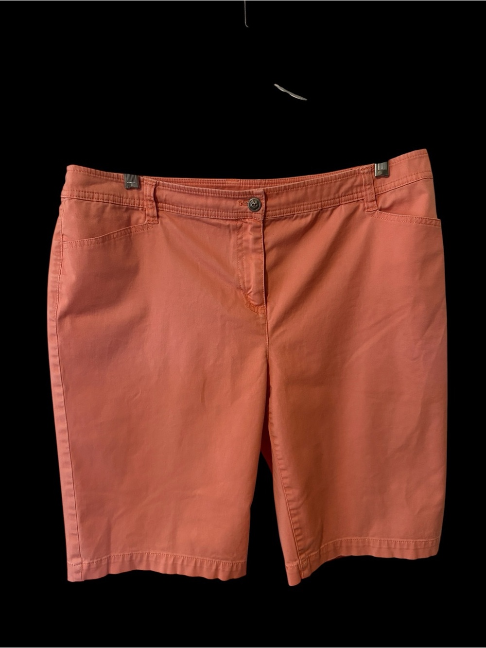 Women’s Chico's Coral Salmon Pink Bermuda Shorts